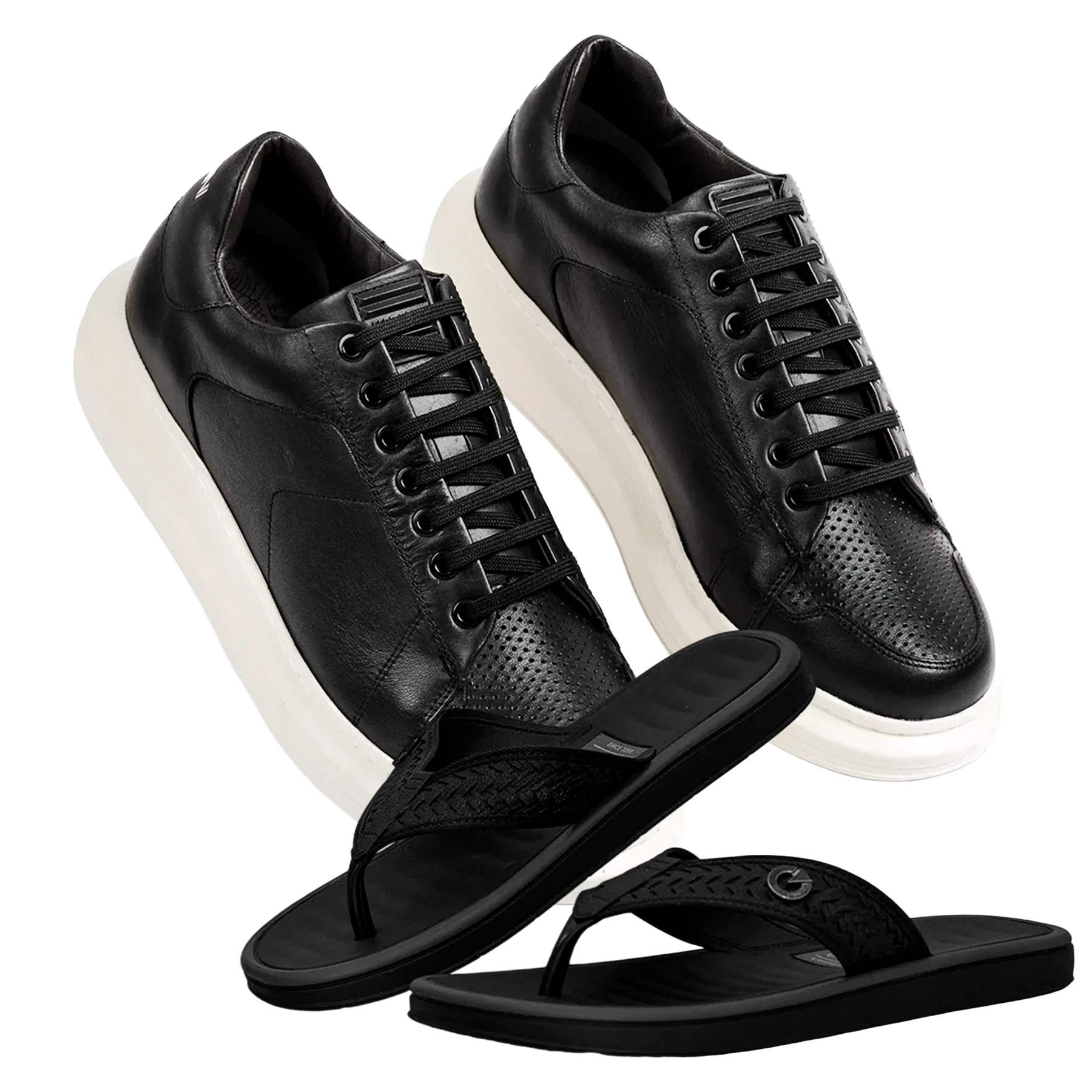 Kit Ferracini Sapatênis Ortopédico + Chinelo Massageador [Envio Nacional]