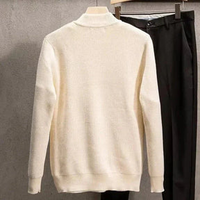 Cardigã Masculino Fechamento em Zíper - Estilo Casual