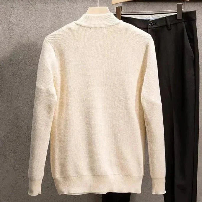 Cardigã Masculino Fechamento em Zíper - Estilo Casual