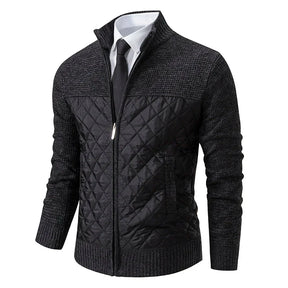 Jaqueta Masculina Patchwork - Cardigã Masculino - Outono/Inverno 2024