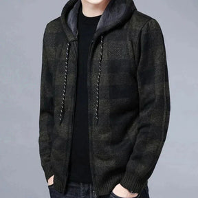 Jaqueta Xadrez com Capuz - Estilo e Conforto