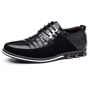 Sapato Casual de Couro Masculino - Clássico Moderno