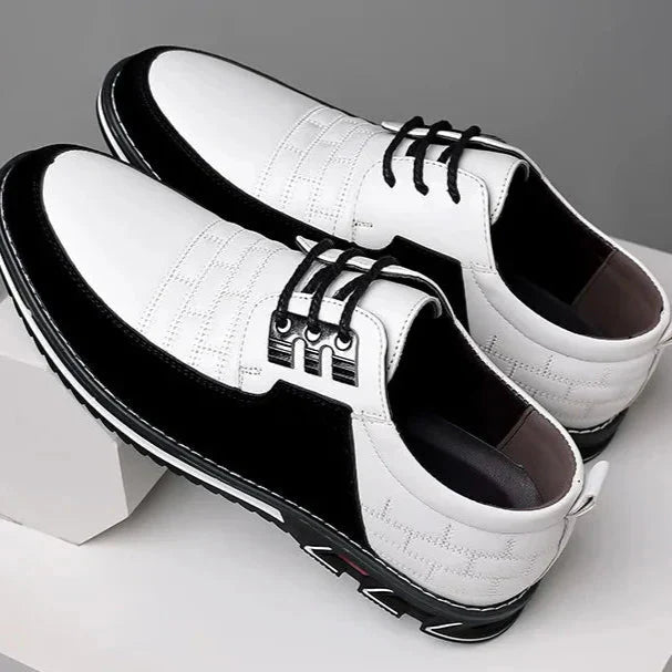 Sapato Casual de Couro Masculino - Clássico Moderno